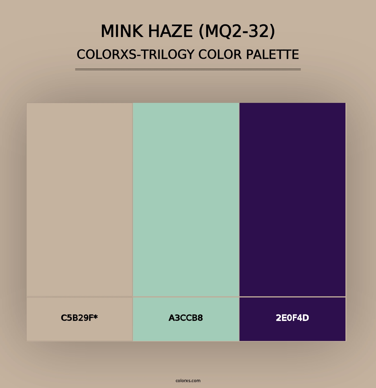 Mink Haze (MQ2-32) - Colorxs Trilogy Palette