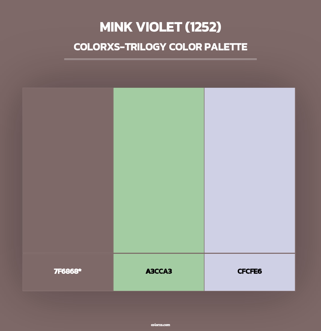 Mink Violet (1252) - Colorxs Trilogy Palette