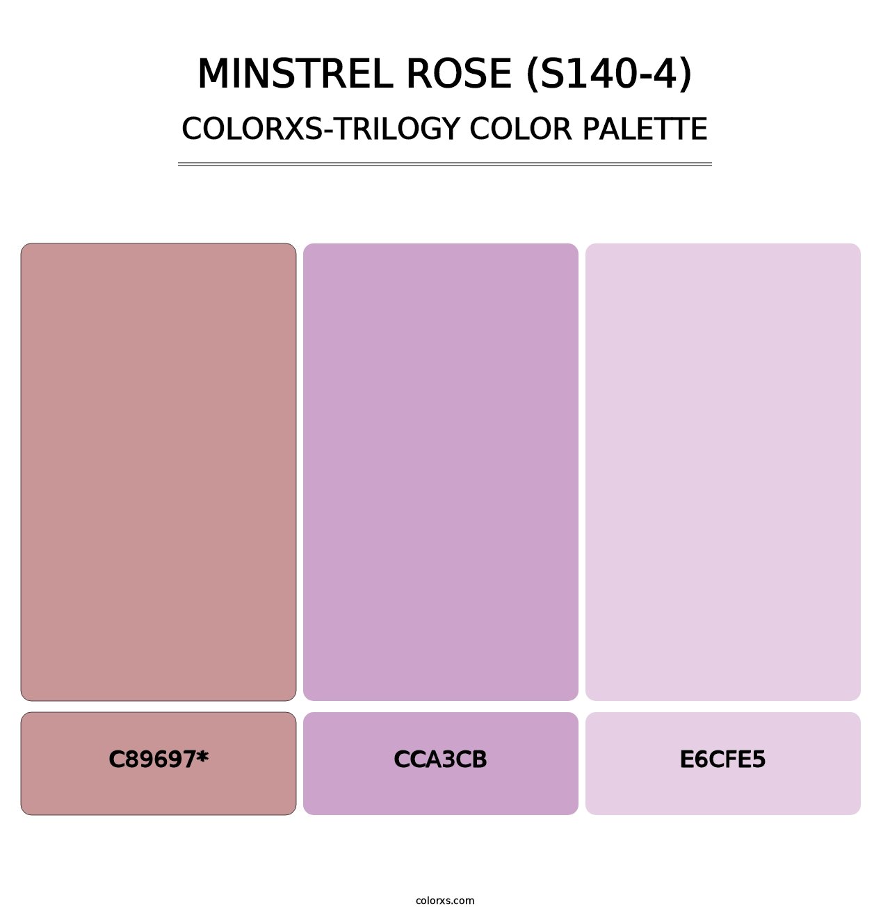 Minstrel Rose (S140-4) - Colorxs Trilogy Palette