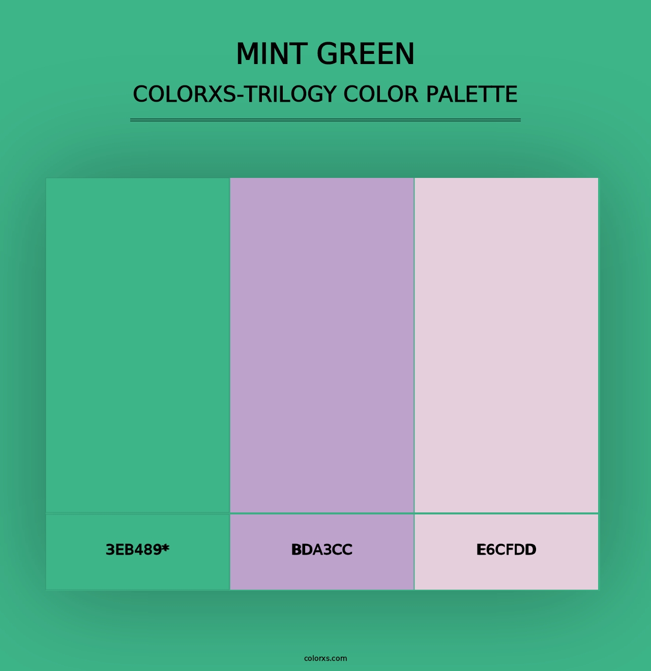 Mint Green - Colorxs Trilogy Palette