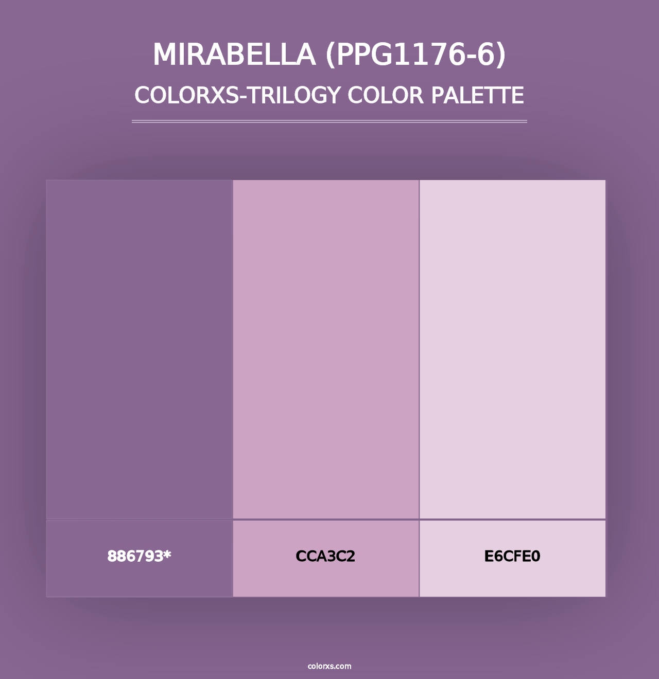 Mirabella (PPG1176-6) - Colorxs Trilogy Palette