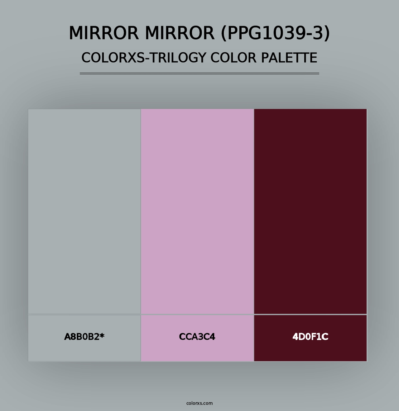 Mirror Mirror (PPG1039-3) - Colorxs Trilogy Palette