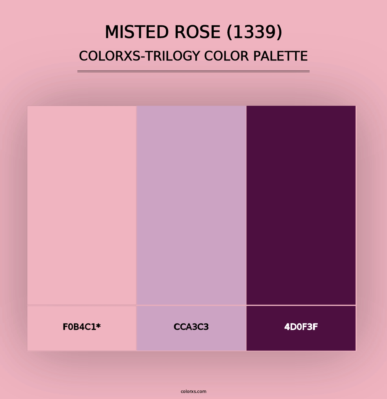 Misted Rose (1339) - Colorxs Trilogy Palette