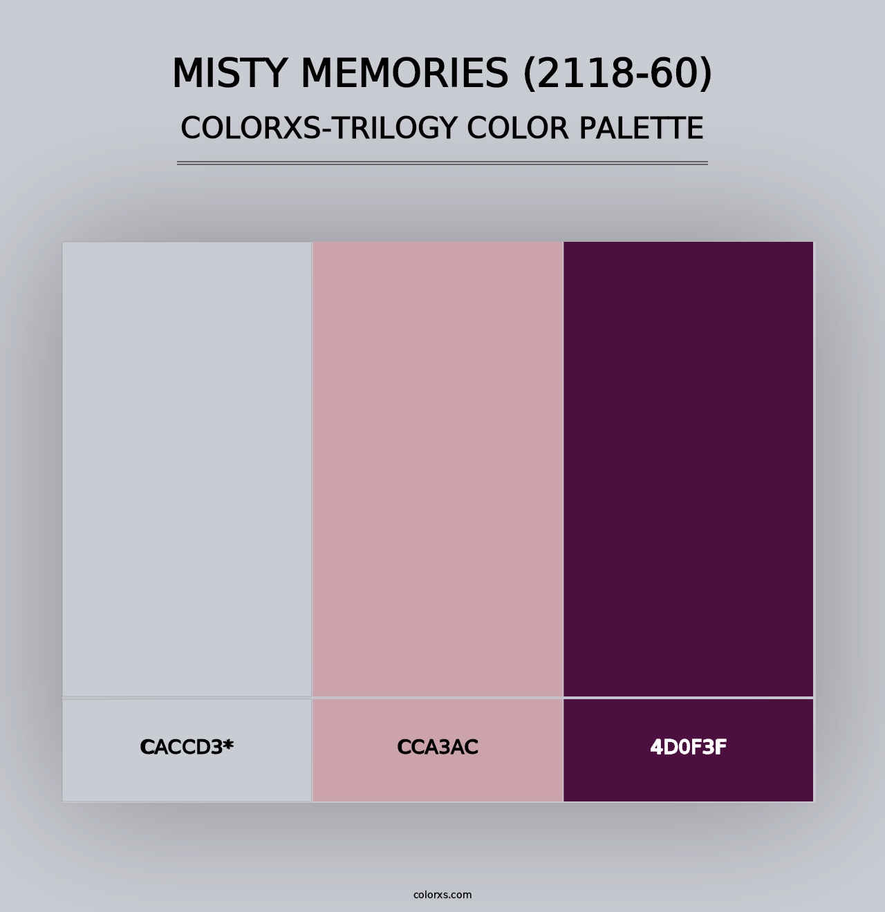 Misty Memories (2118-60) - Colorxs Trilogy Palette