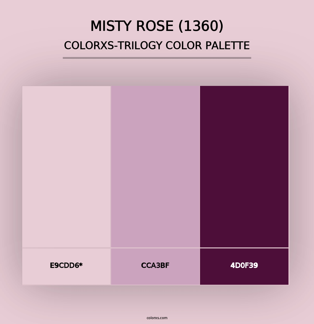 Misty Rose (1360) - Colorxs Trilogy Palette