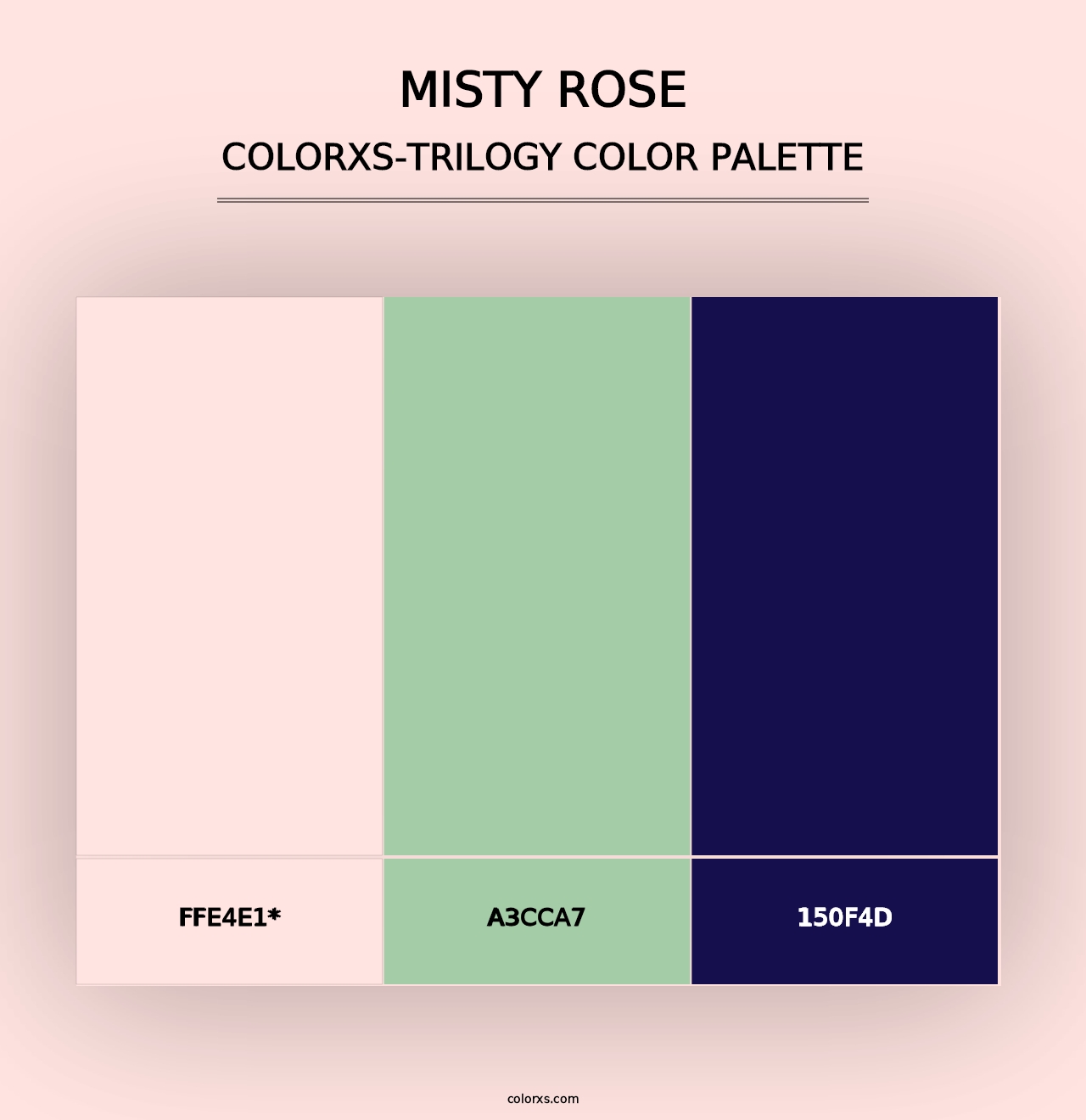 Misty Rose - Colorxs Trilogy Palette