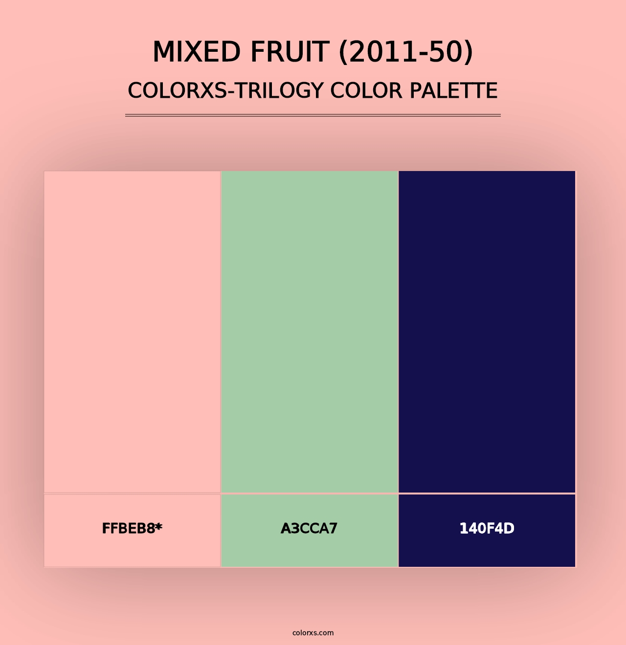 Mixed Fruit (2011-50) - Colorxs Trilogy Palette