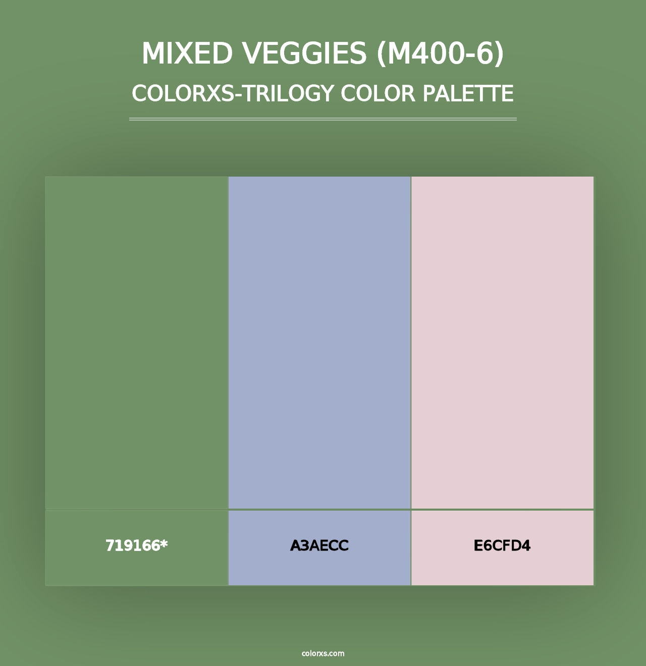 Mixed Veggies (M400-6) - Colorxs Trilogy Palette