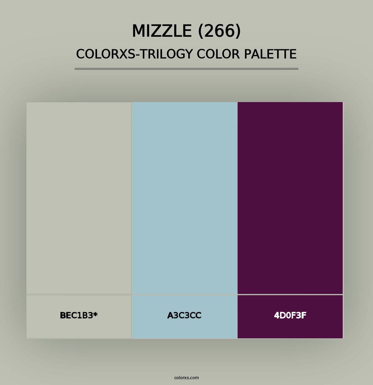 Mizzle (266) - Colorxs Trilogy Palette