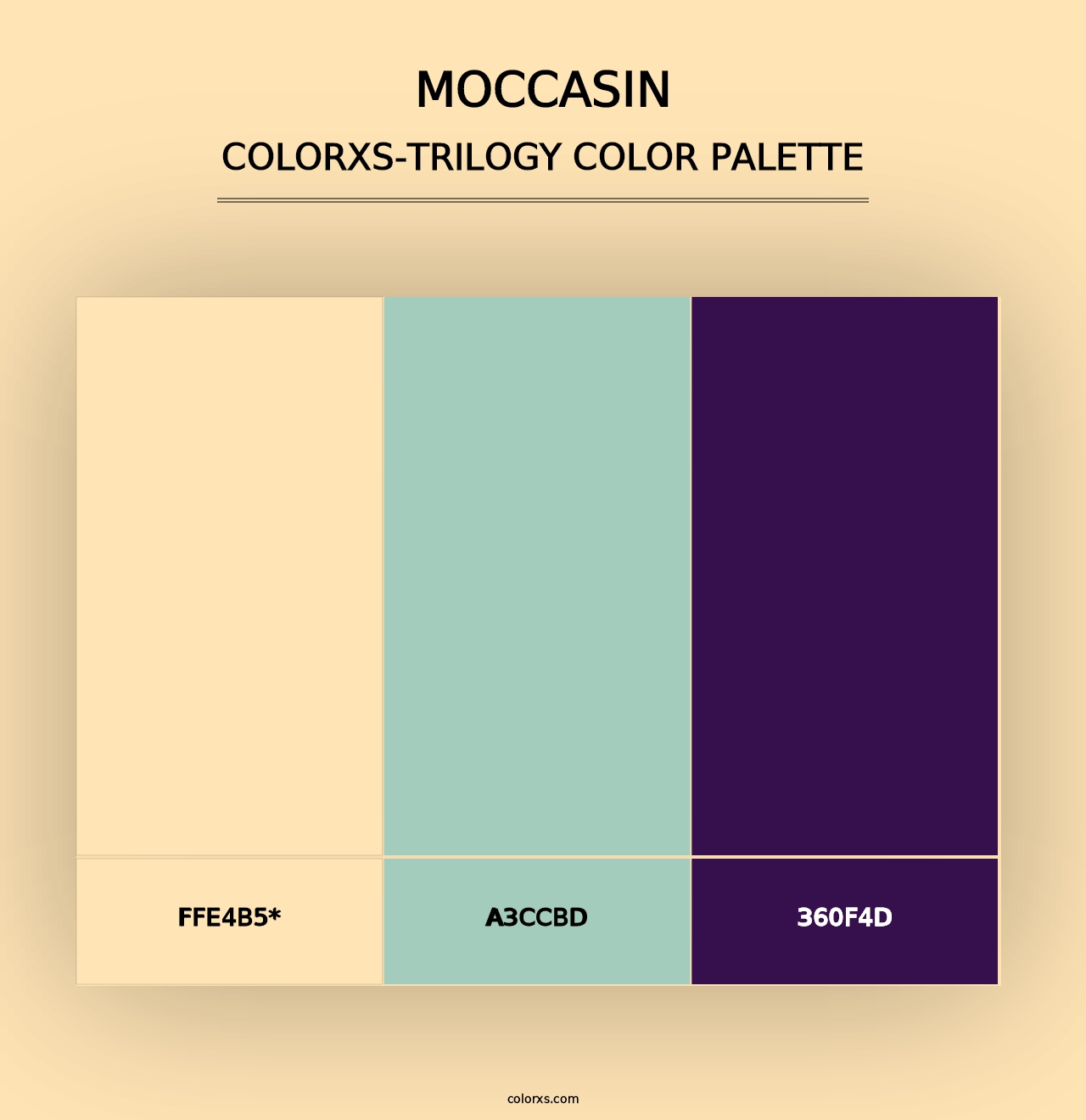 Moccasin - Colorxs Trilogy Palette