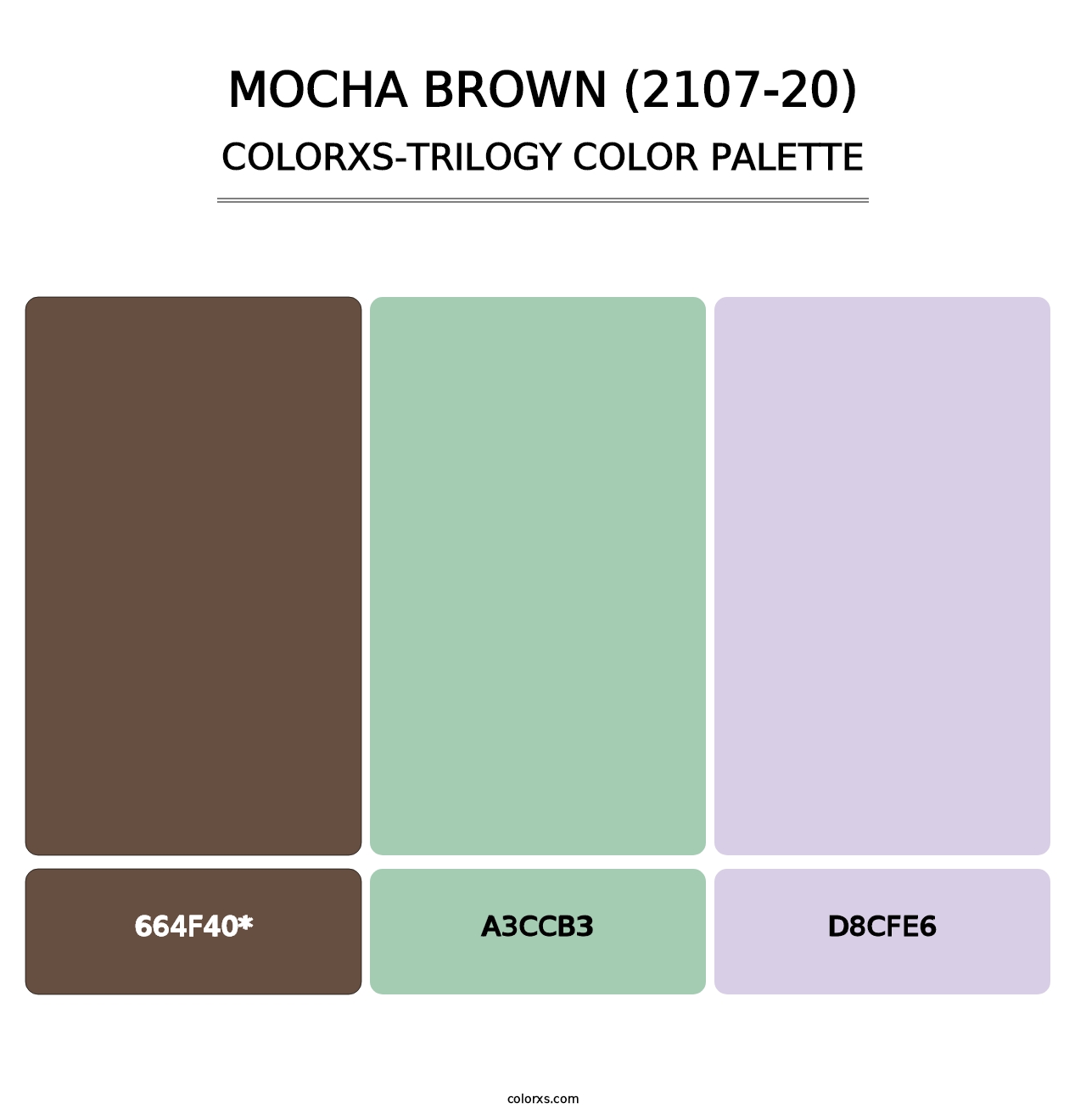 Mocha Brown (2107-20) - Colorxs Trilogy Palette