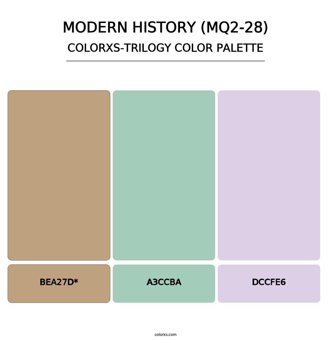 Modern History (MQ2-28) - Colorxs Trilogy Palette