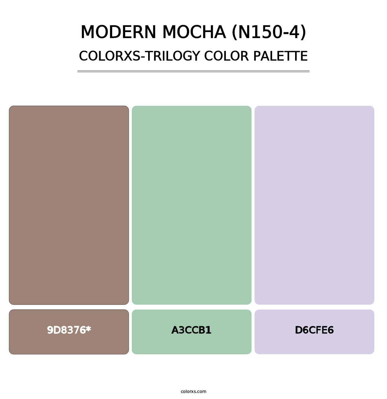 Modern Mocha (N150-4) - Colorxs Trilogy Palette