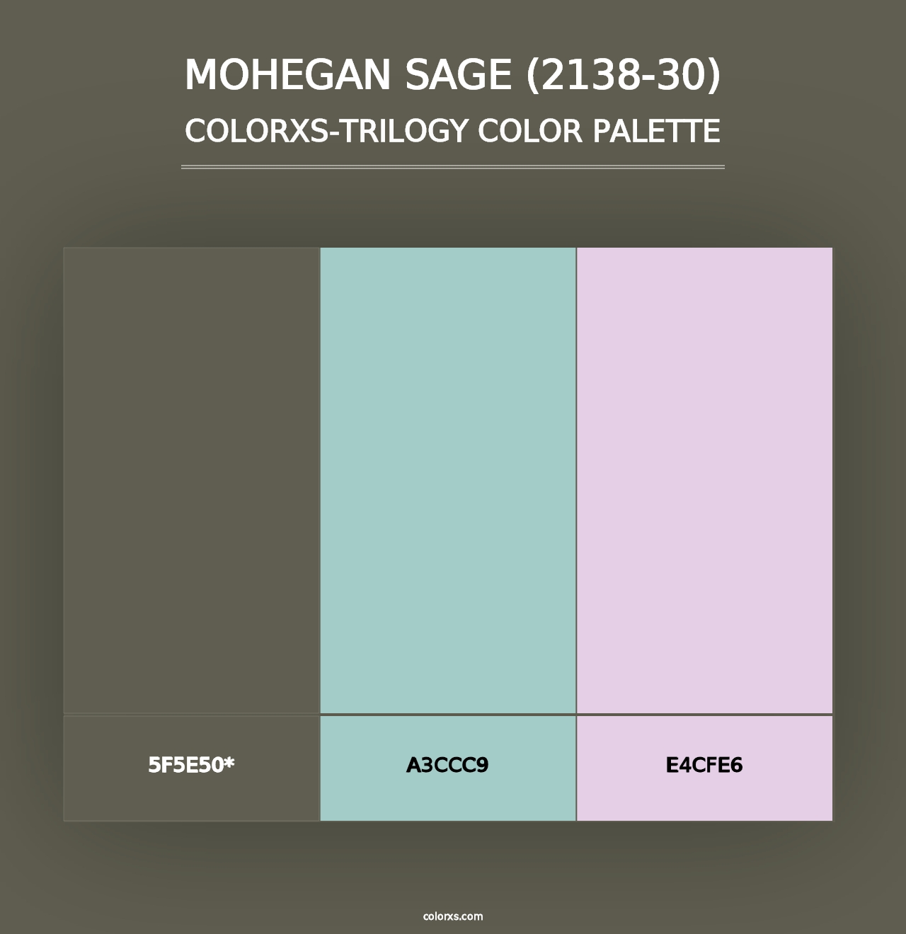 Mohegan Sage (2138-30) - Colorxs Trilogy Palette