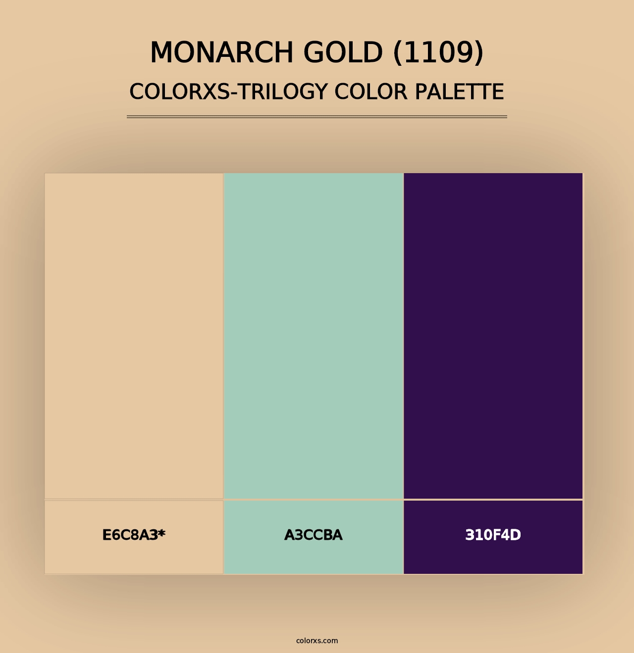 Monarch Gold (1109) - Colorxs Trilogy Palette