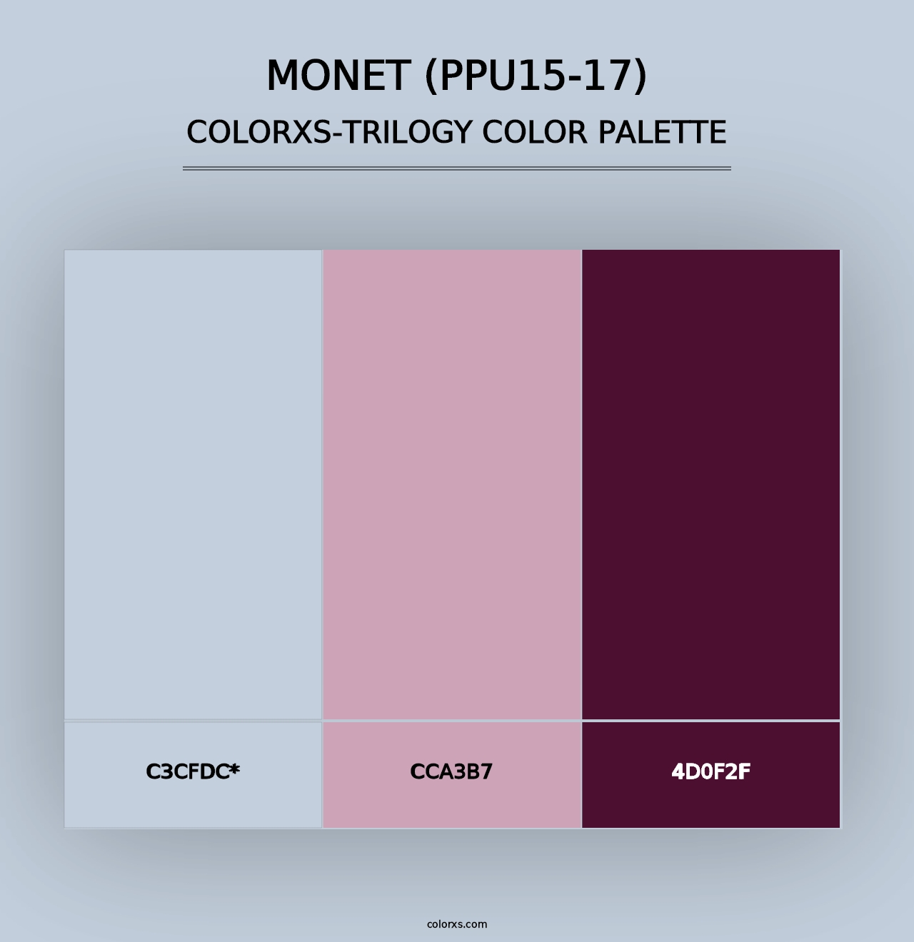 Monet (PPU15-17) - Colorxs Trilogy Palette