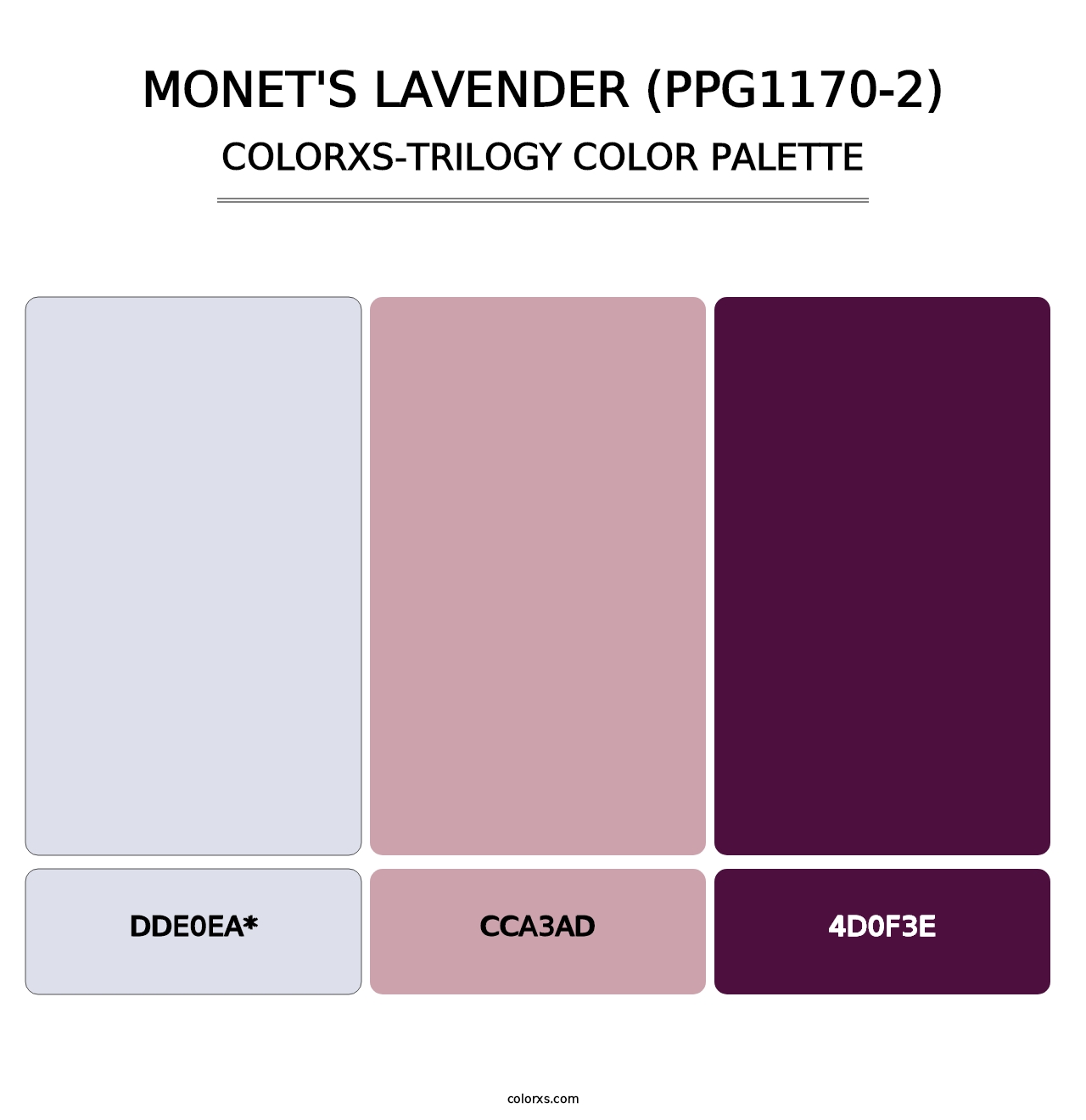 Monet's Lavender (PPG1170-2) - Colorxs Trilogy Palette