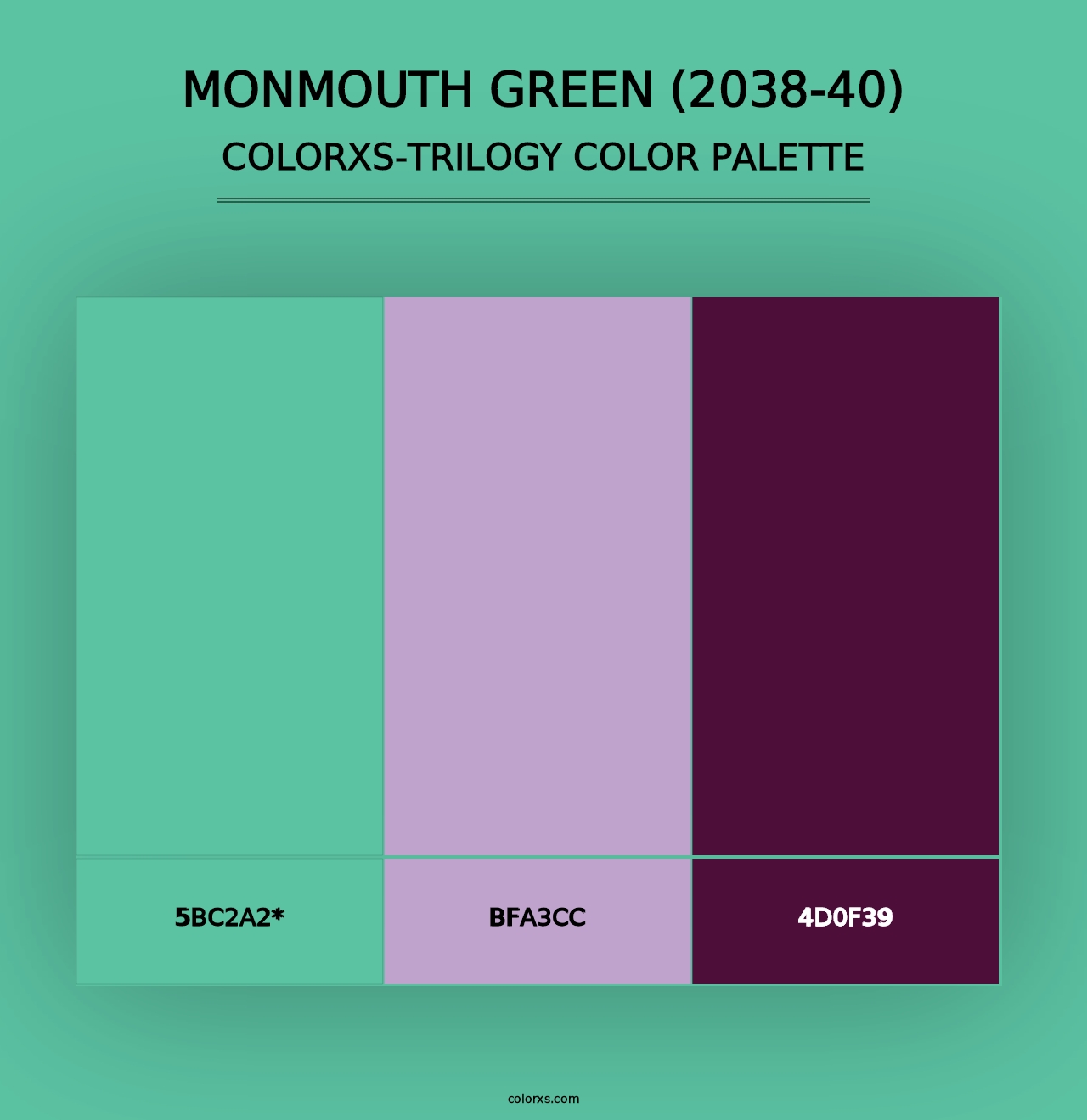 Monmouth Green (2038-40) - Colorxs Trilogy Palette