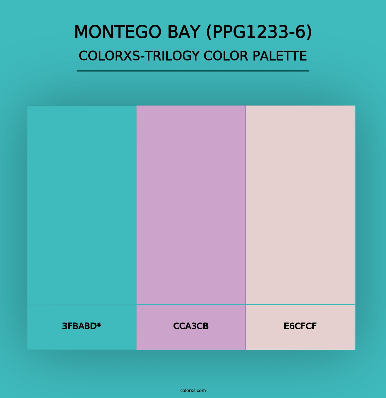 Montego Bay (PPG1233-6) - Colorxs Trilogy Palette