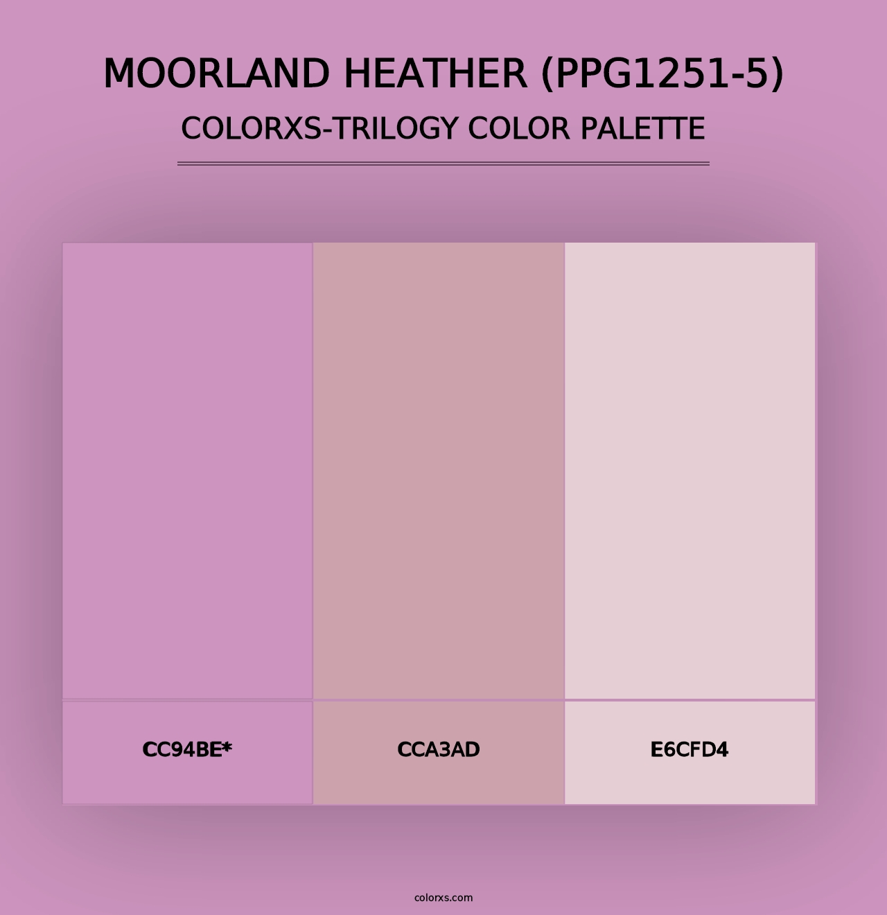 Moorland Heather (PPG1251-5) - Colorxs Trilogy Palette