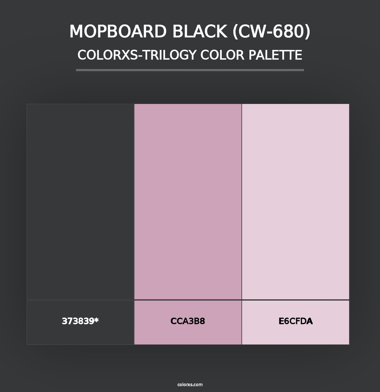 Mopboard Black (CW-680) - Colorxs Trilogy Palette