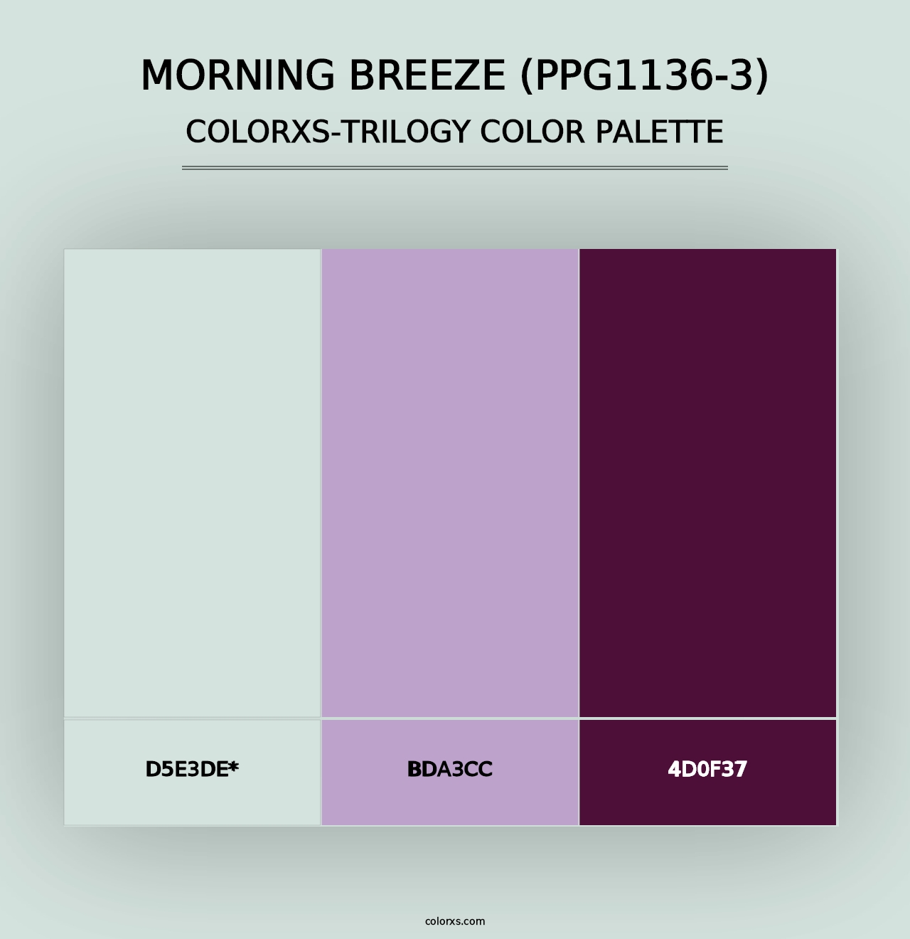 Morning Breeze (PPG1136-3) - Colorxs Trilogy Palette