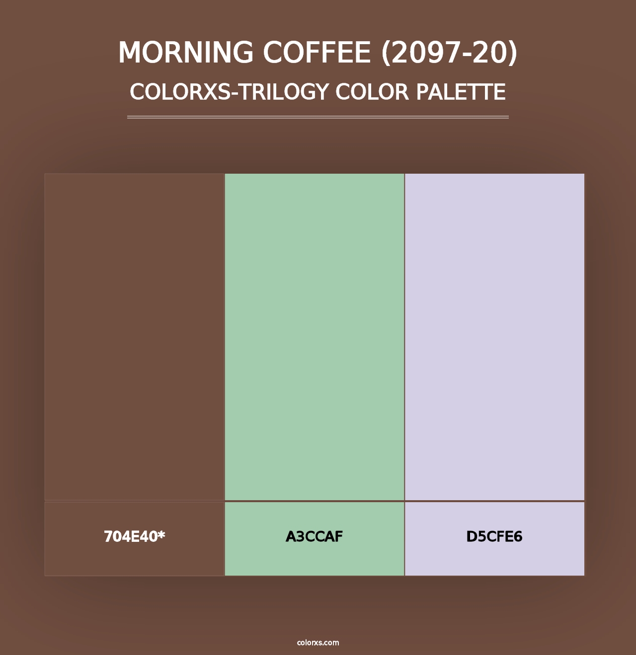 Morning Coffee (2097-20) - Colorxs Trilogy Palette