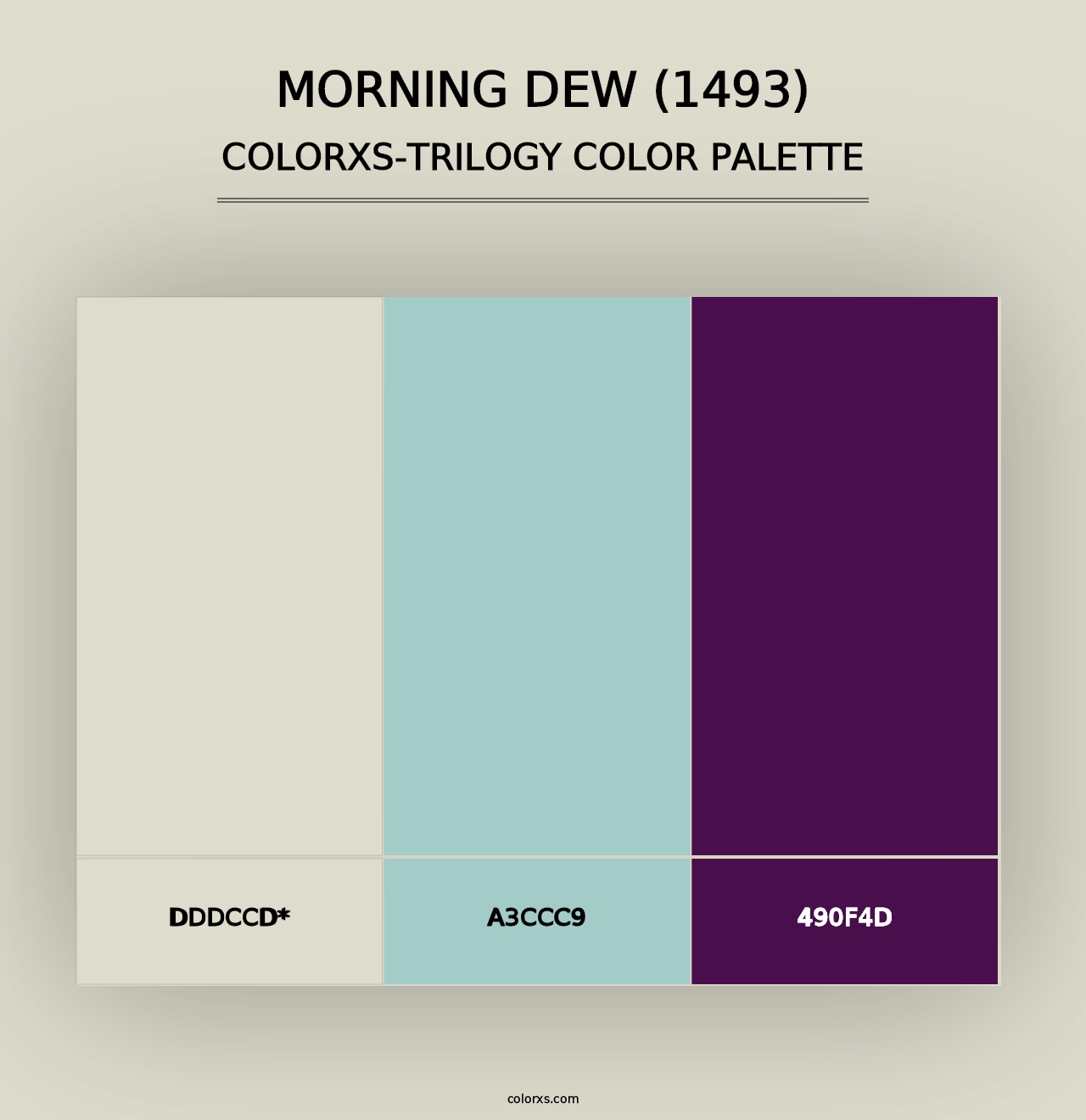 Morning Dew (1493) - Colorxs Trilogy Palette