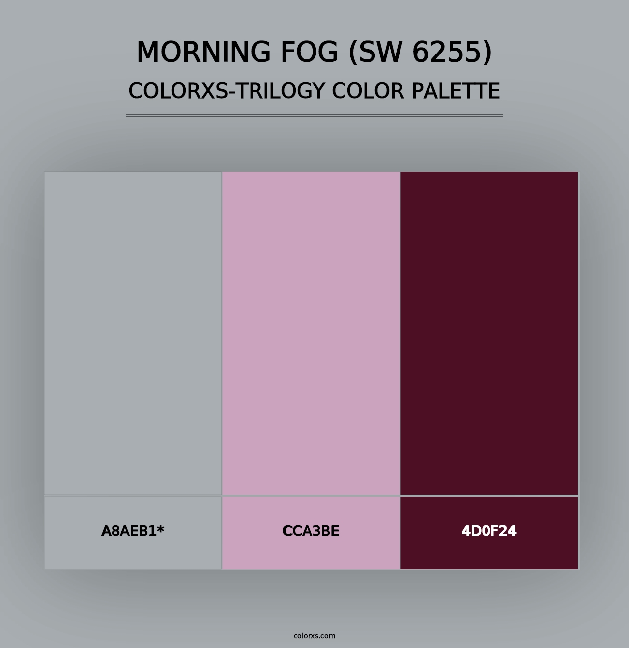 Morning Fog (SW 6255) - Colorxs Trilogy Palette