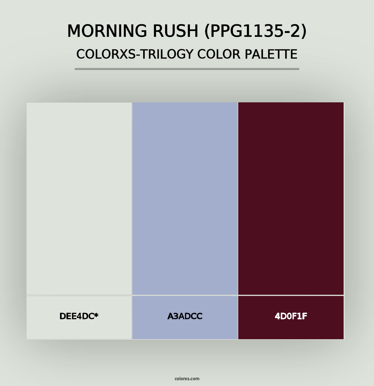 Morning Rush (PPG1135-2) - Colorxs Trilogy Palette