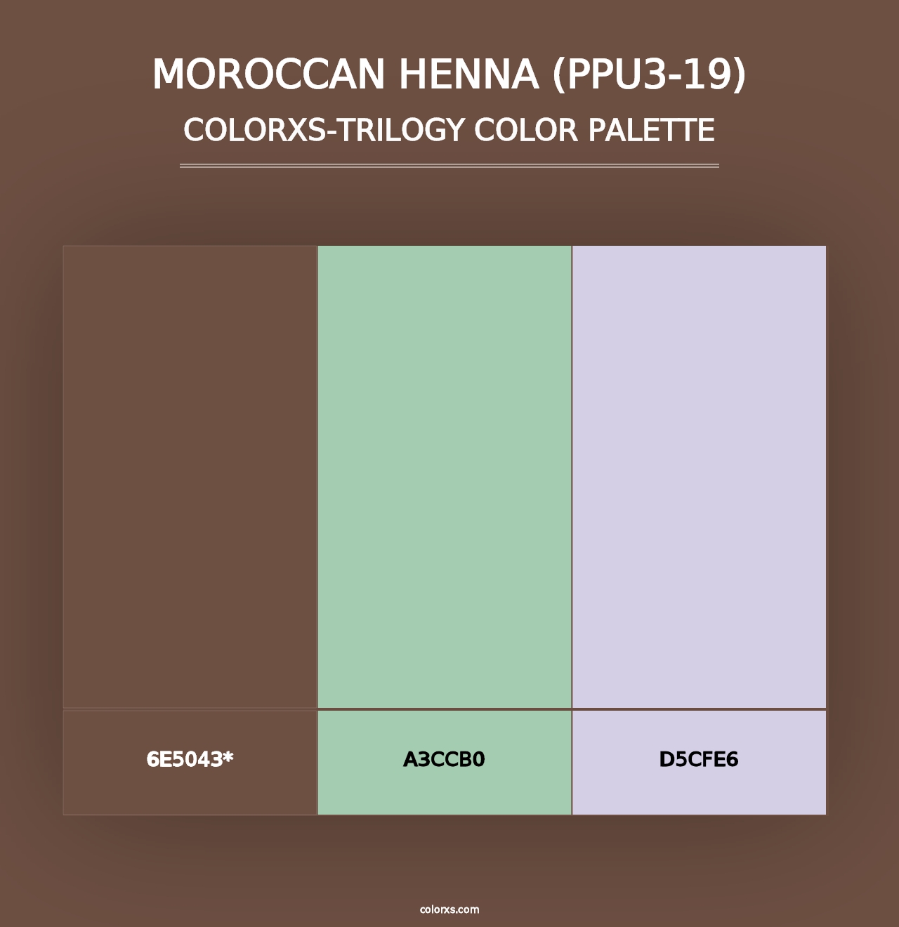 Moroccan Henna (PPU3-19) - Colorxs Trilogy Palette