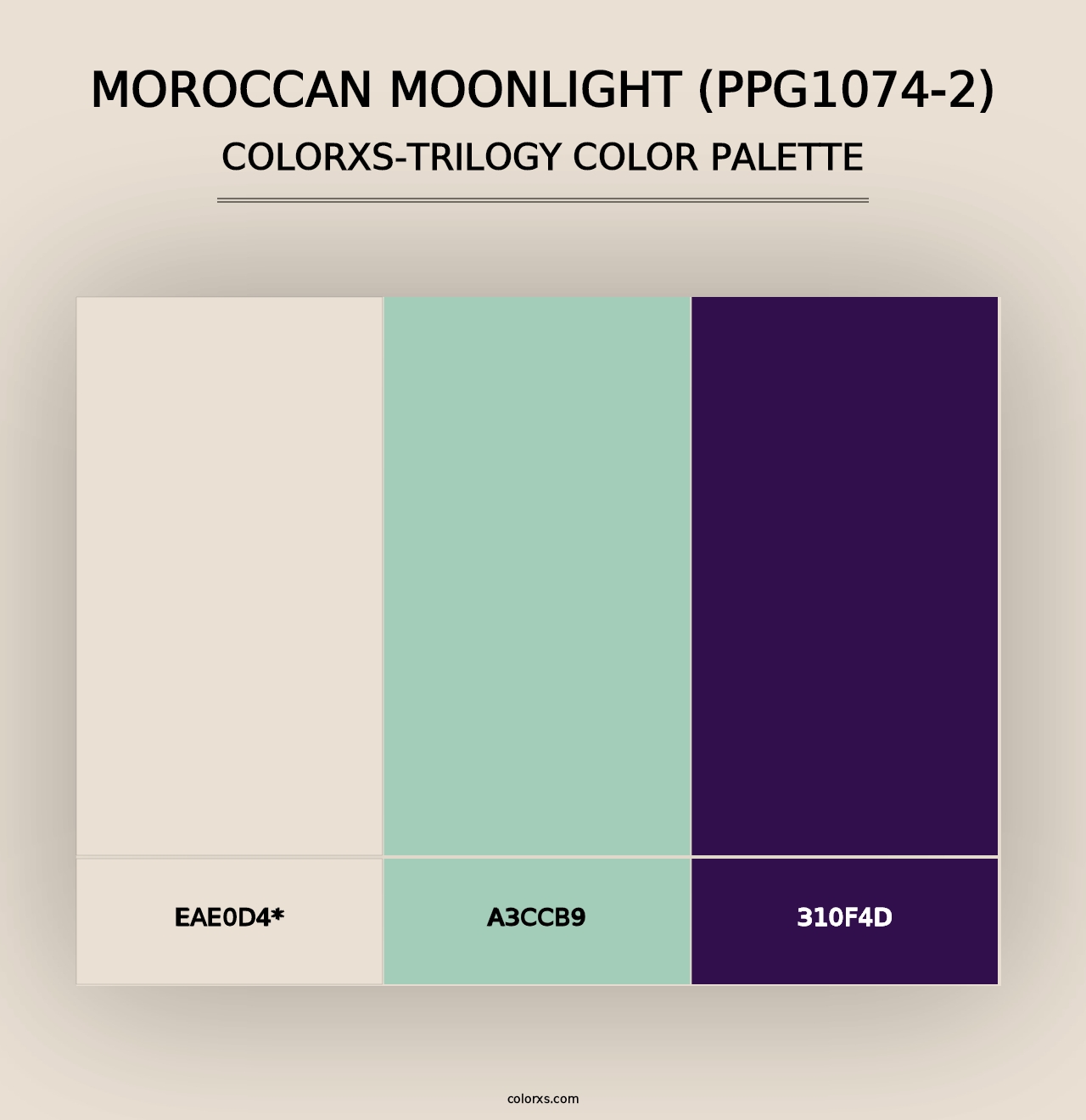 Moroccan Moonlight (PPG1074-2) - Colorxs Trilogy Palette