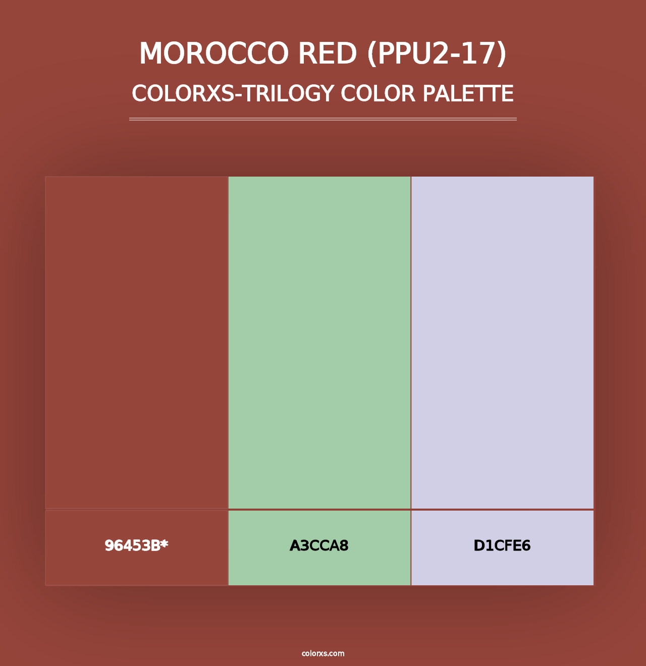 Morocco Red (PPU2-17) - Colorxs Trilogy Palette