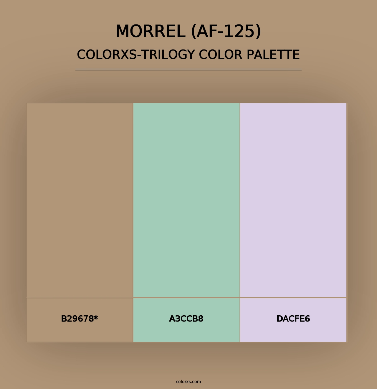 Morrel (AF-125) - Colorxs Trilogy Palette