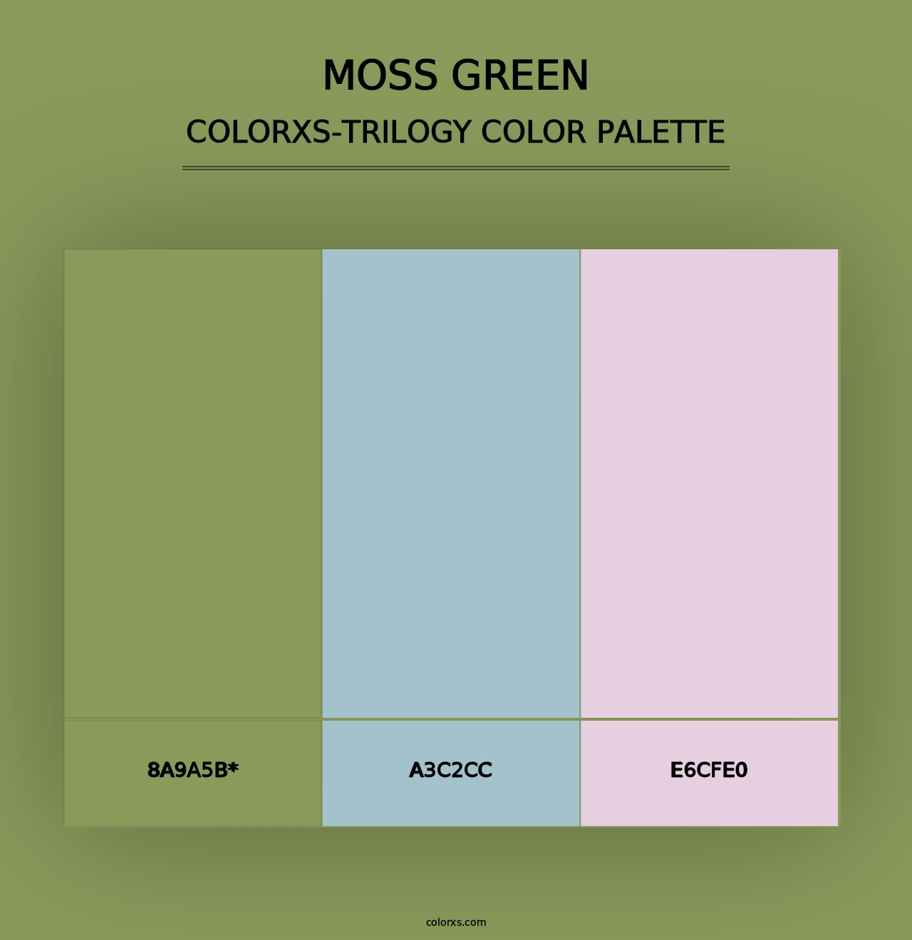 Moss Green - Colorxs Trilogy Palette