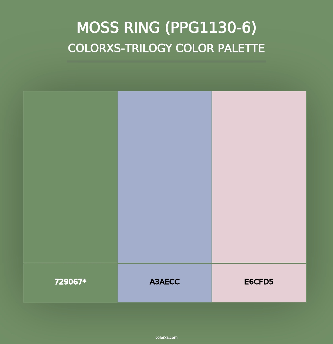 Moss Ring (PPG1130-6) - Colorxs Trilogy Palette