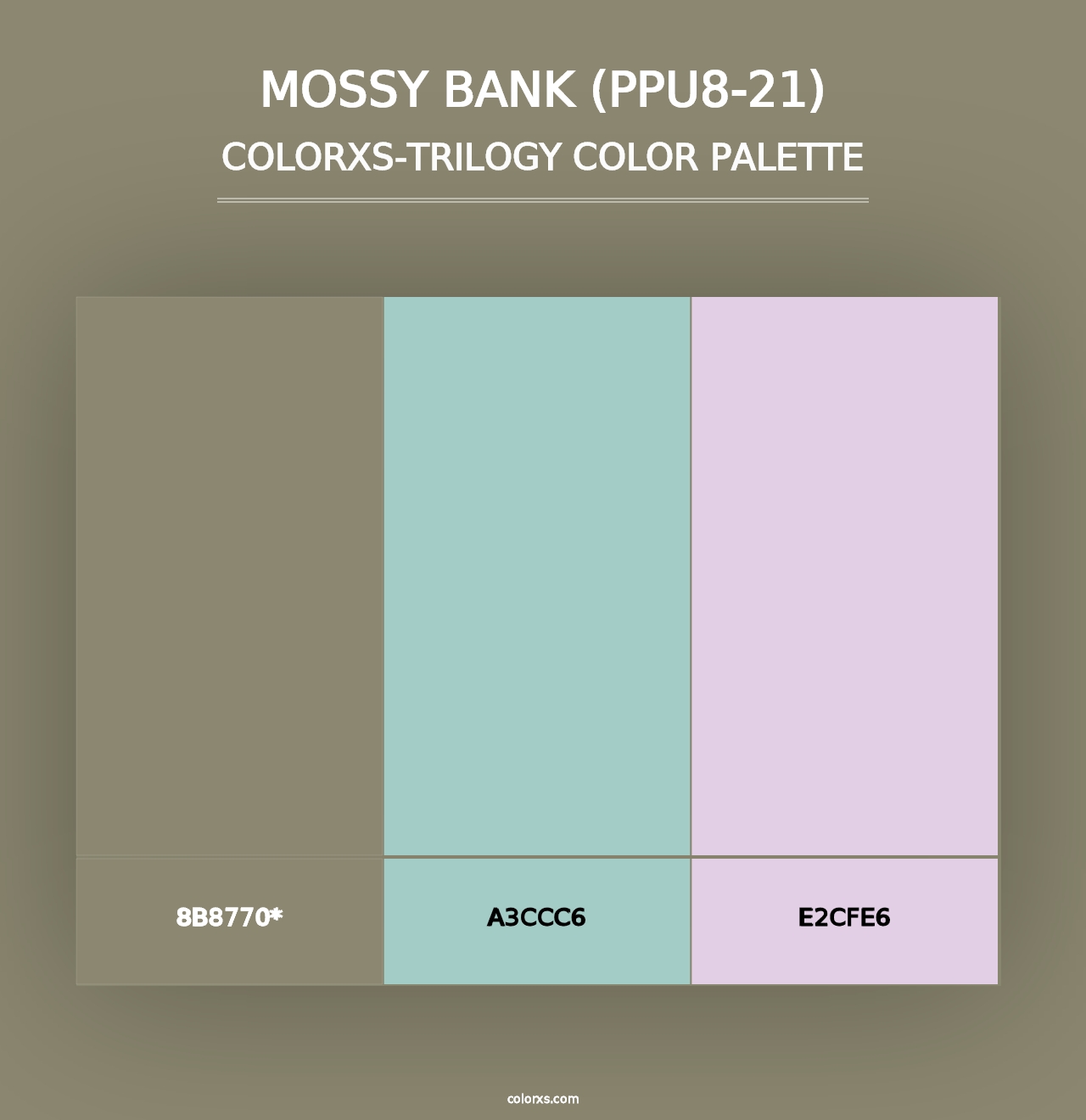 Mossy Bank (PPU8-21) - Colorxs Trilogy Palette