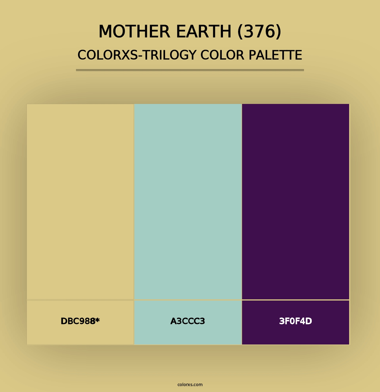 Mother Earth (376) - Colorxs Trilogy Palette