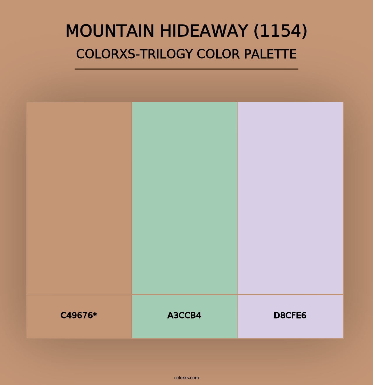 Mountain Hideaway (1154) - Colorxs Trilogy Palette