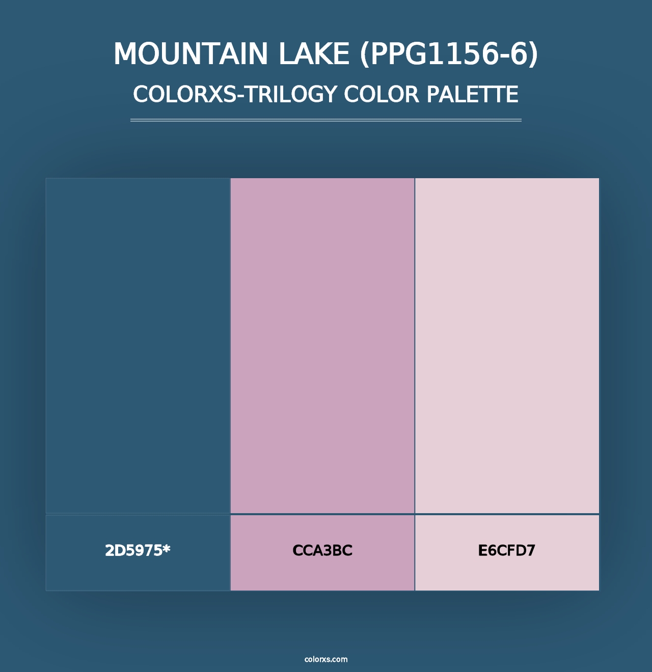 Mountain Lake (PPG1156-6) - Colorxs Trilogy Palette