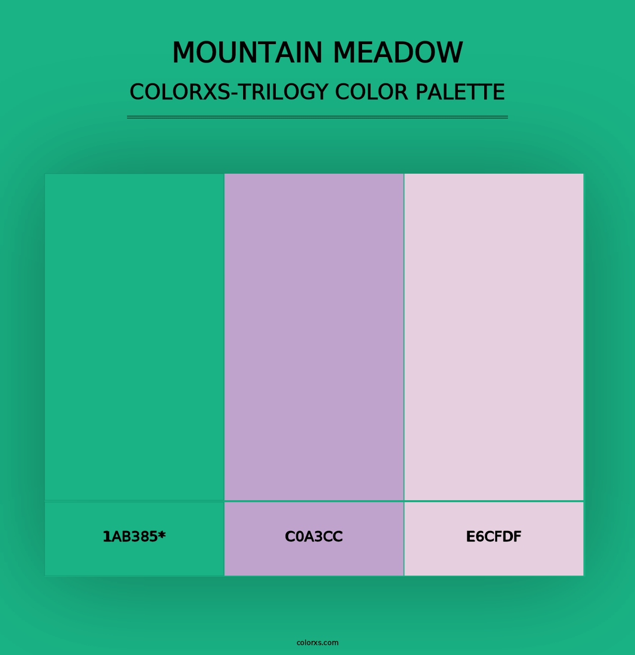 Mountain Meadow - Colorxs Trilogy Palette