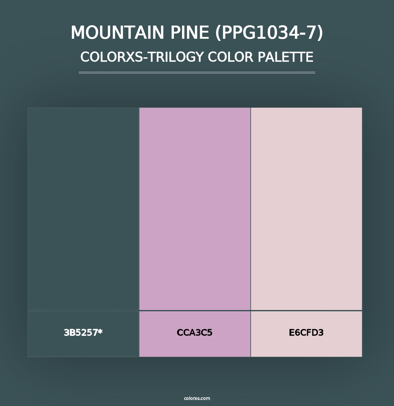 Mountain Pine (PPG1034-7) - Colorxs Trilogy Palette