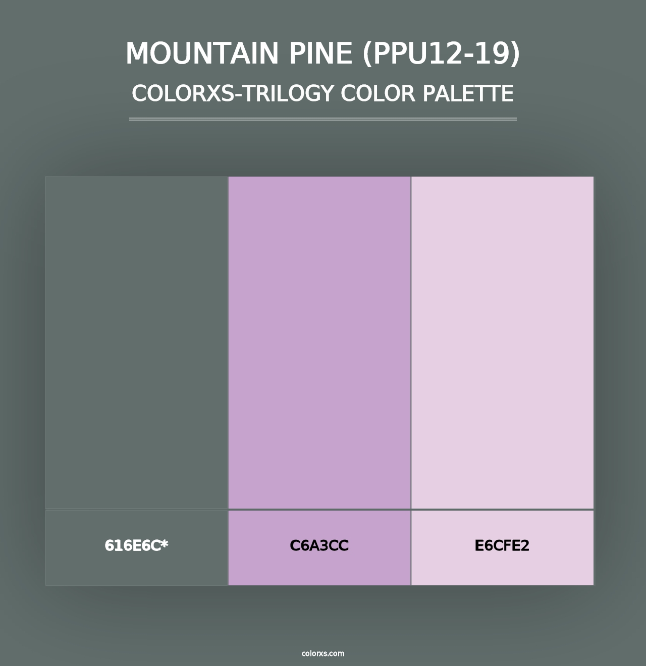 Mountain Pine (PPU12-19) - Colorxs Trilogy Palette