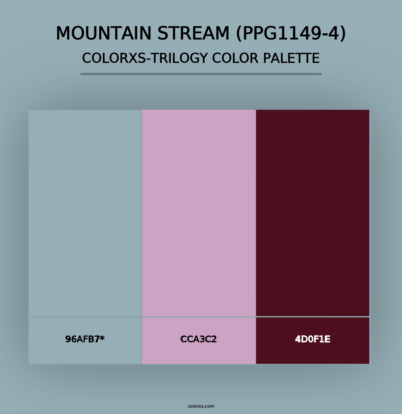 Mountain Stream (PPG1149-4) - Colorxs Trilogy Palette