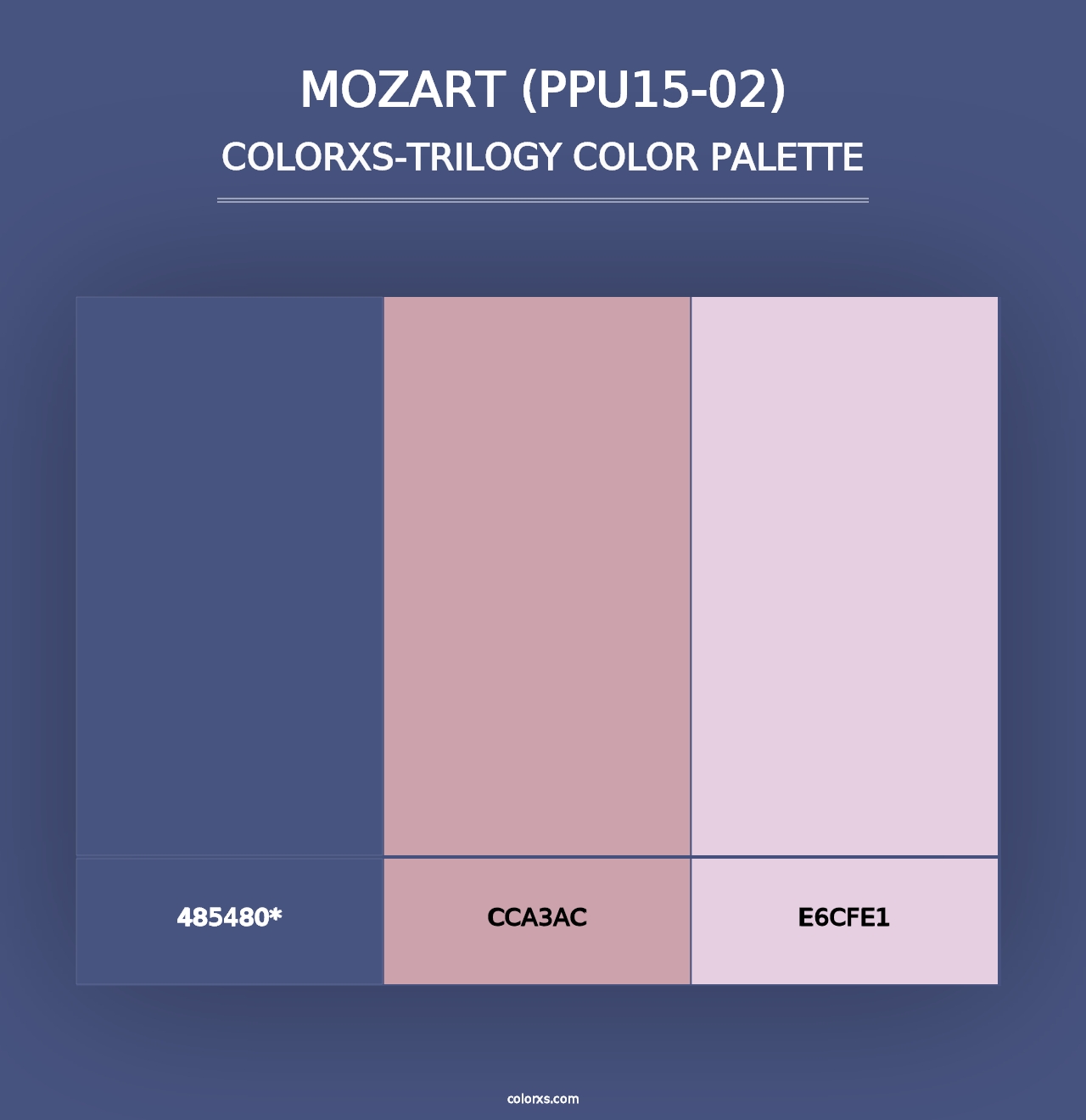 Mozart (PPU15-02) - Colorxs Trilogy Palette