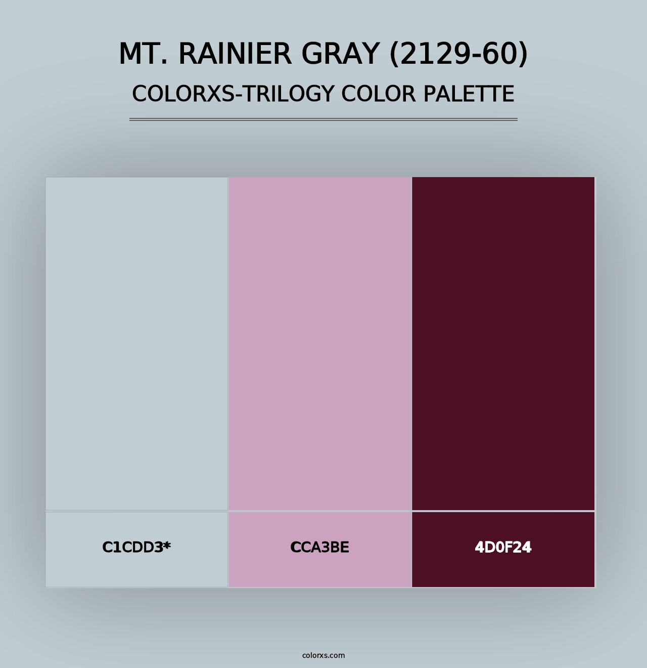 Mt. Rainier Gray (2129-60) - Colorxs Trilogy Palette