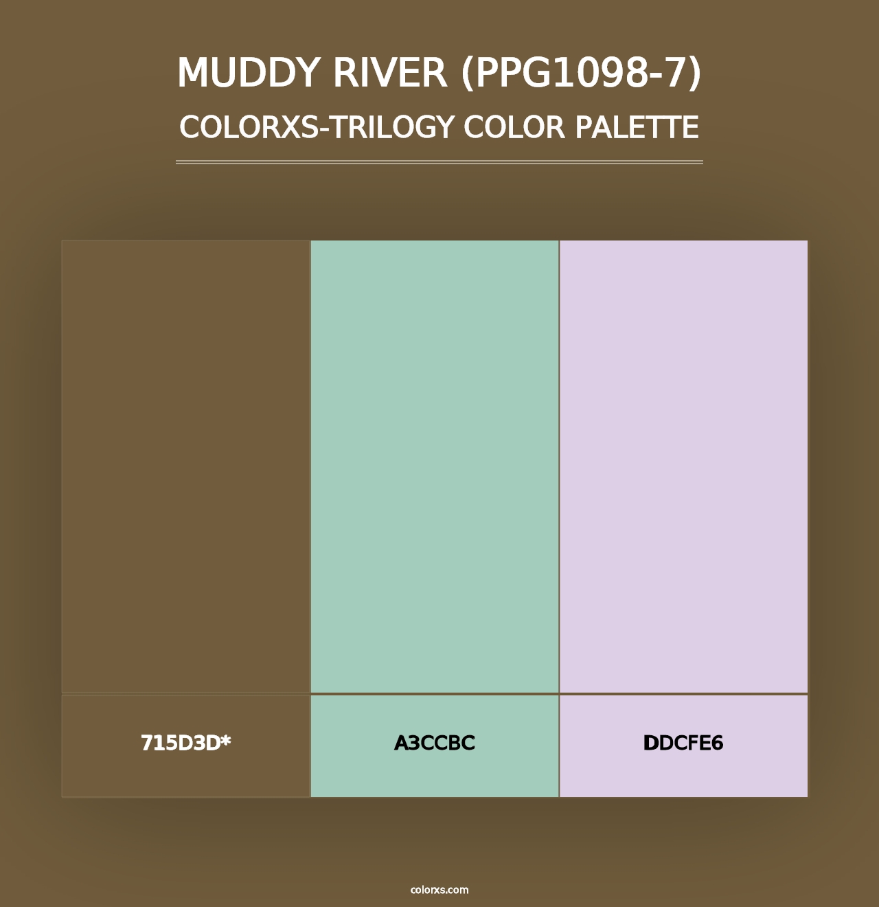 Muddy River (PPG1098-7) - Colorxs Trilogy Palette