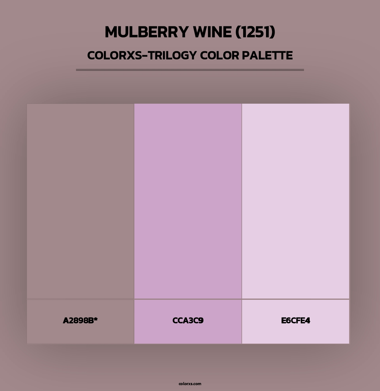 Mulberry Wine (1251) - Colorxs Trilogy Palette