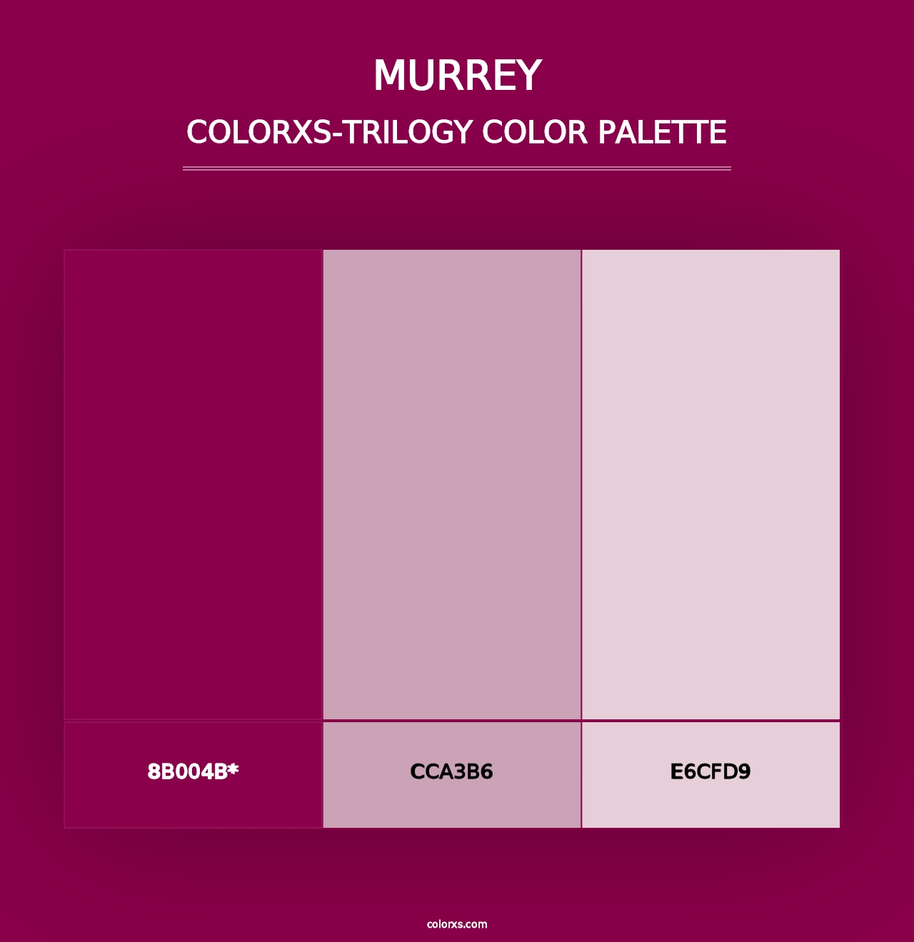 Murrey - Colorxs Trilogy Palette