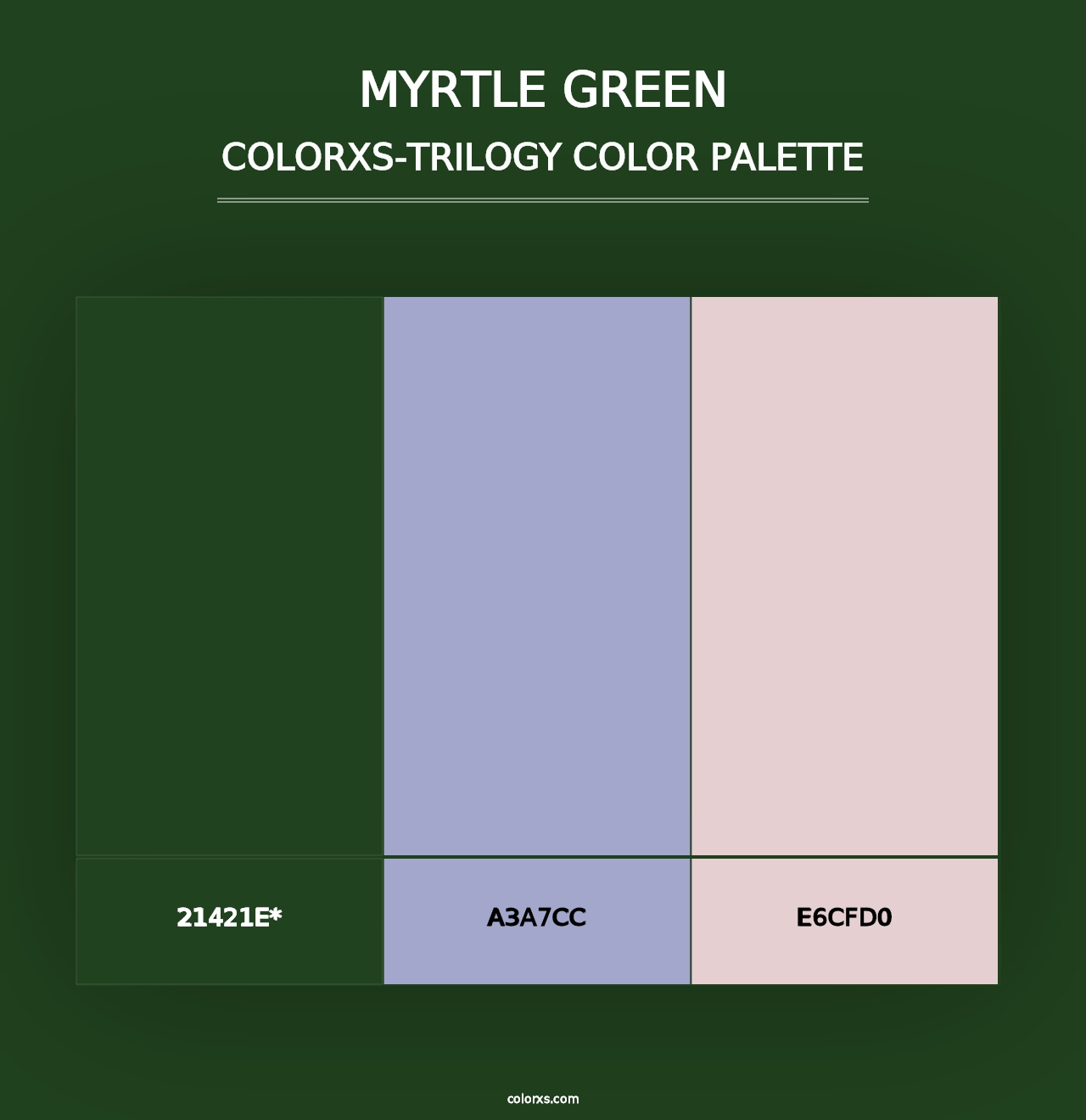 Myrtle Green - Colorxs Trilogy Palette